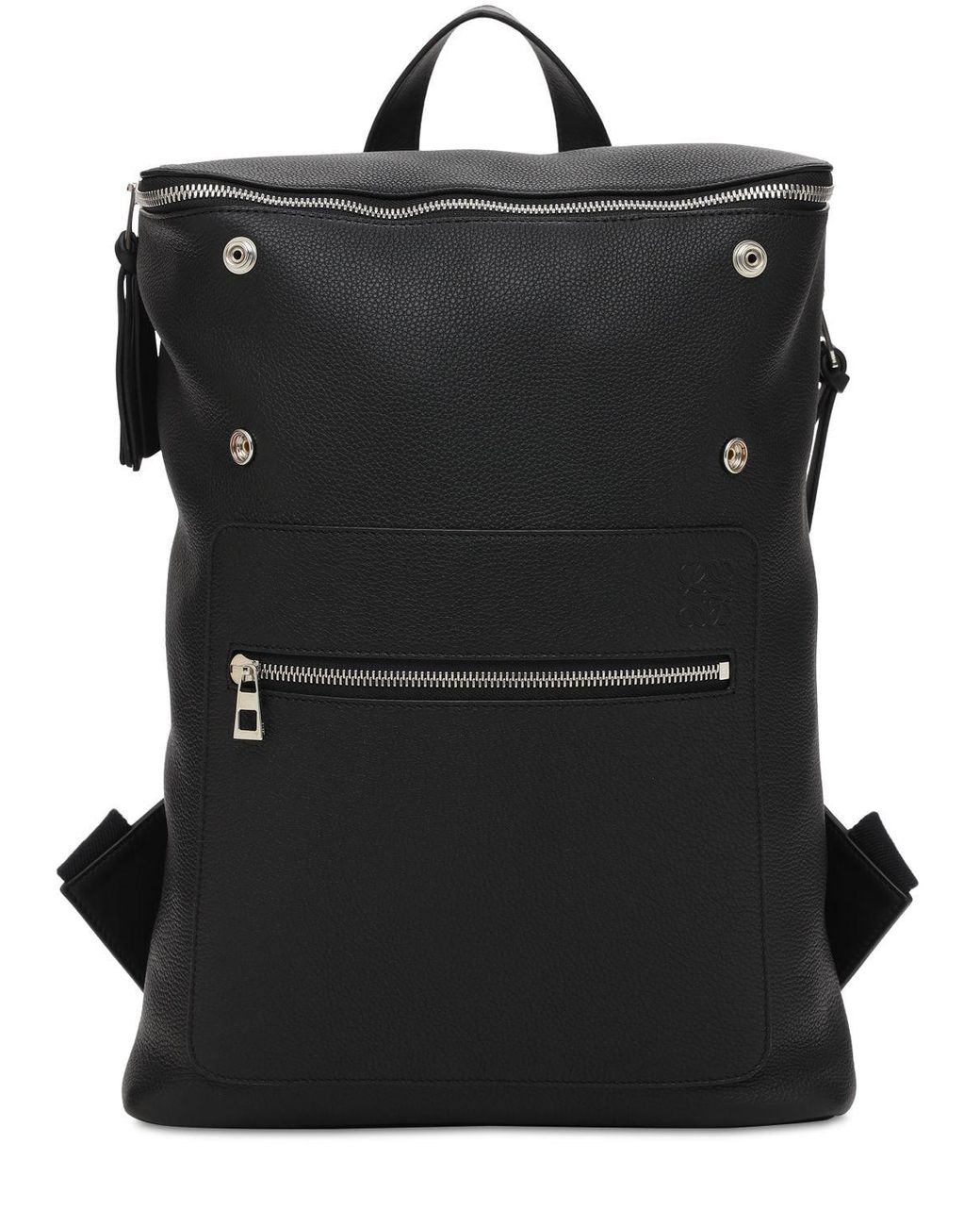 Loewe Goya Slim Leather Backpack in Black for Men Lyst Australia