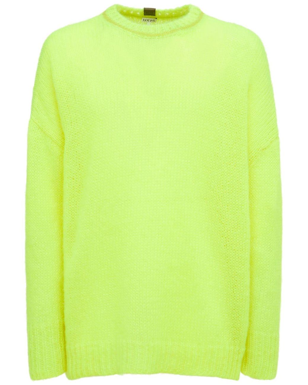 Loewe Light Mohair Sweater in Green for Men | Lyst