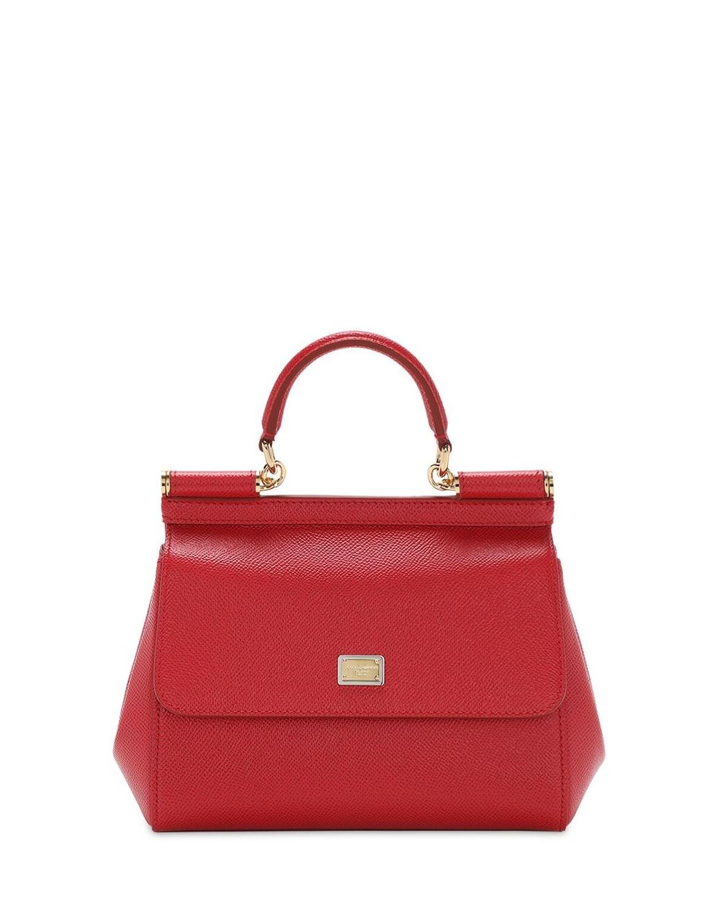 Small Dauphine Leather Sicily Bag by Dolce & Gabbana at ORCHARD MILE