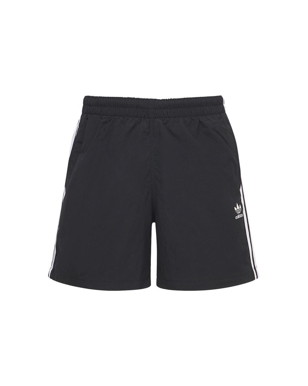 adidas Originals Primegreen 3-stripe Tech Swim Shorts in Black for Men ...