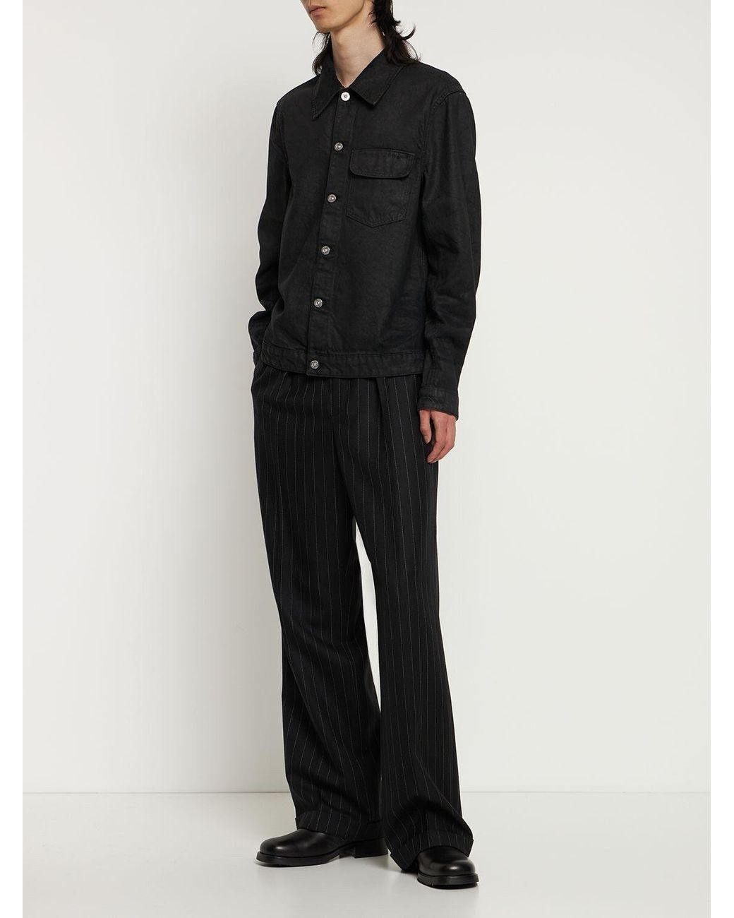 Our Legacy Rebirth Waxed Denim Jacket in Black for Men | Lyst