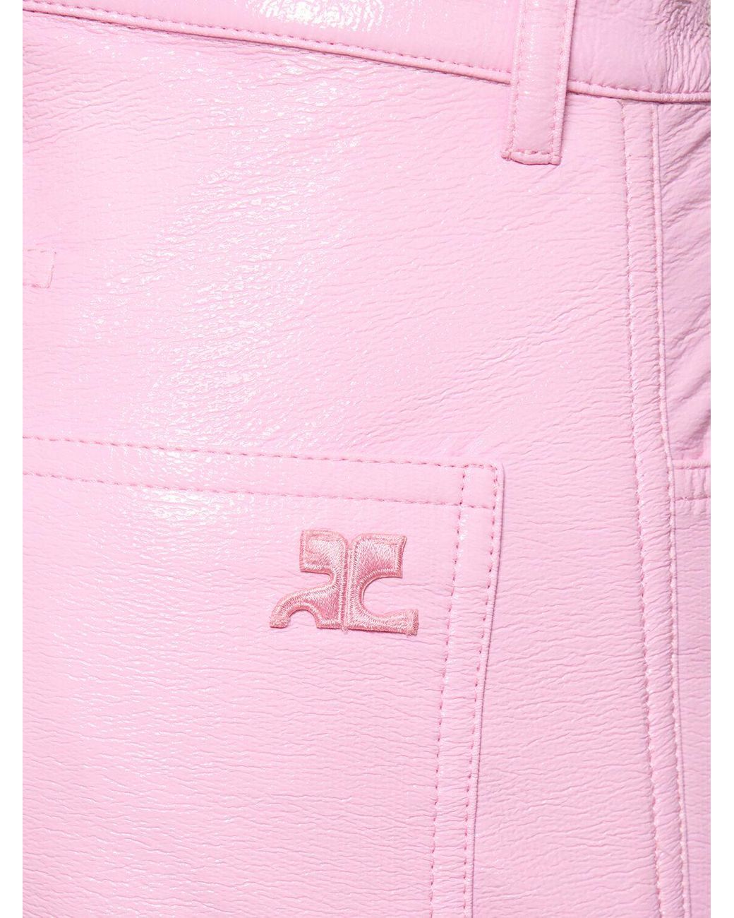 Pantalon en vinyle re edition Courreges en coloris Rose Lyst