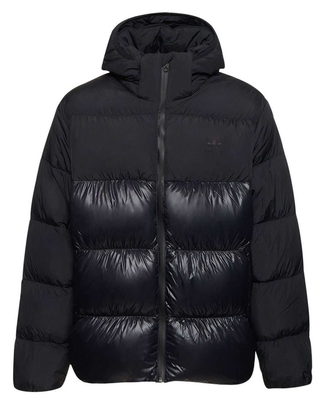adidas Originals Down Jacket With Logo in Black for Men | Lyst