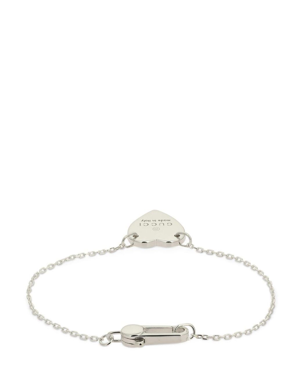 heart bracelet with gucci trademark