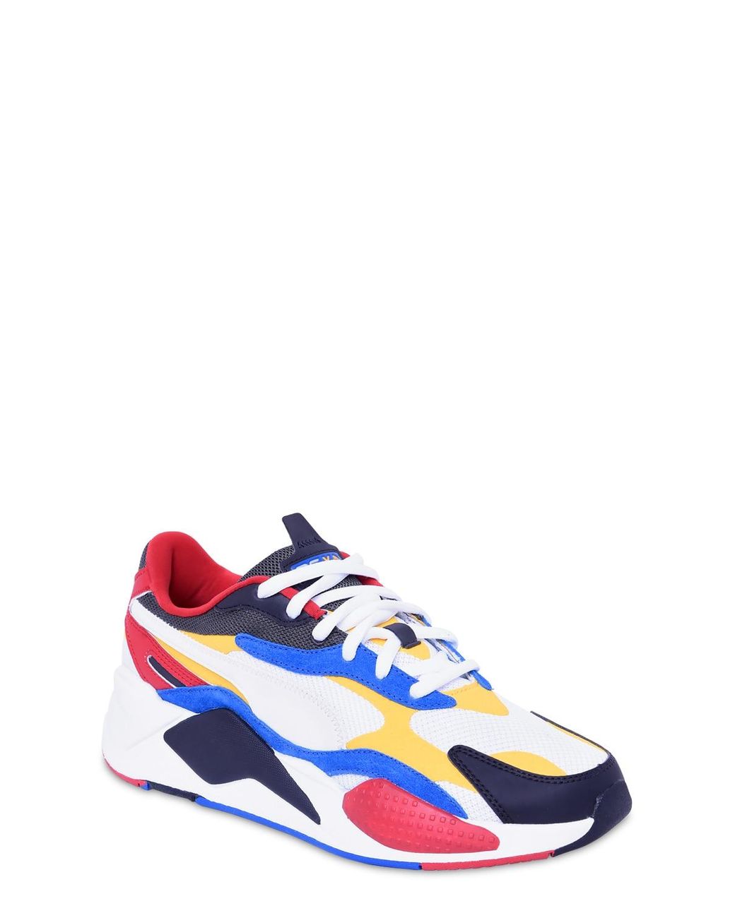 Puma Select Synthetic Rs-x3 Puzzle Sneakers in White/Yellow (Blue) | Lyst