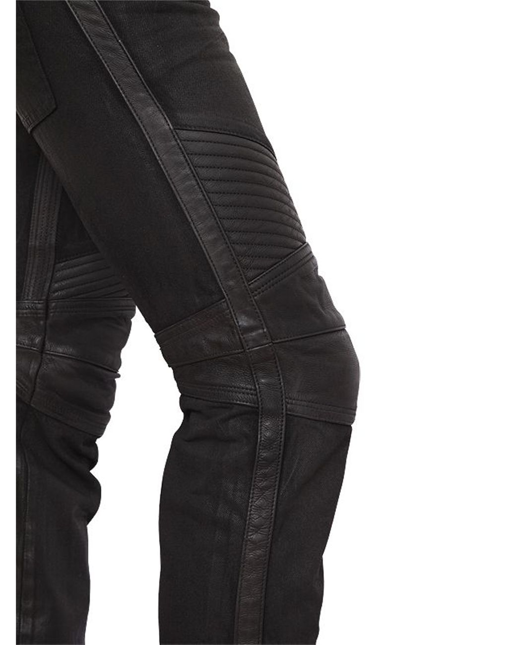 Balmain leather jeans 2025