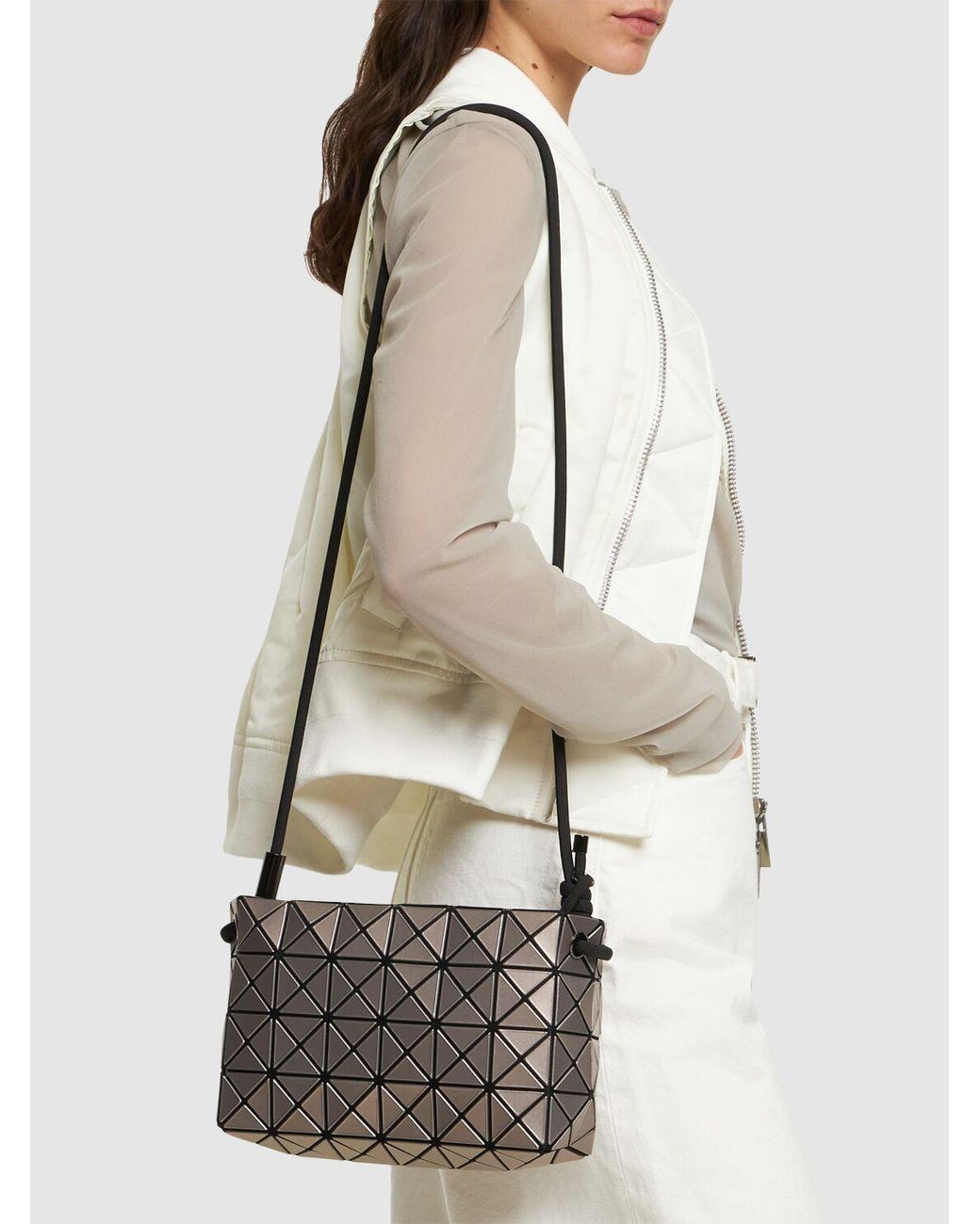 Issey Miyake Loop Metallic Shoulder Bag in Gray | Lyst Issey Miyake Loop Metallic Shoulder Bag in Gray | Lyst