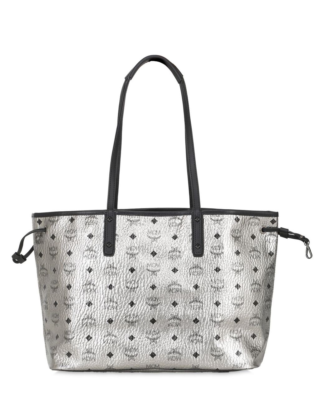 MCM Shopper Project Visetos Reversible Tote Bag in Metallic | Lyst