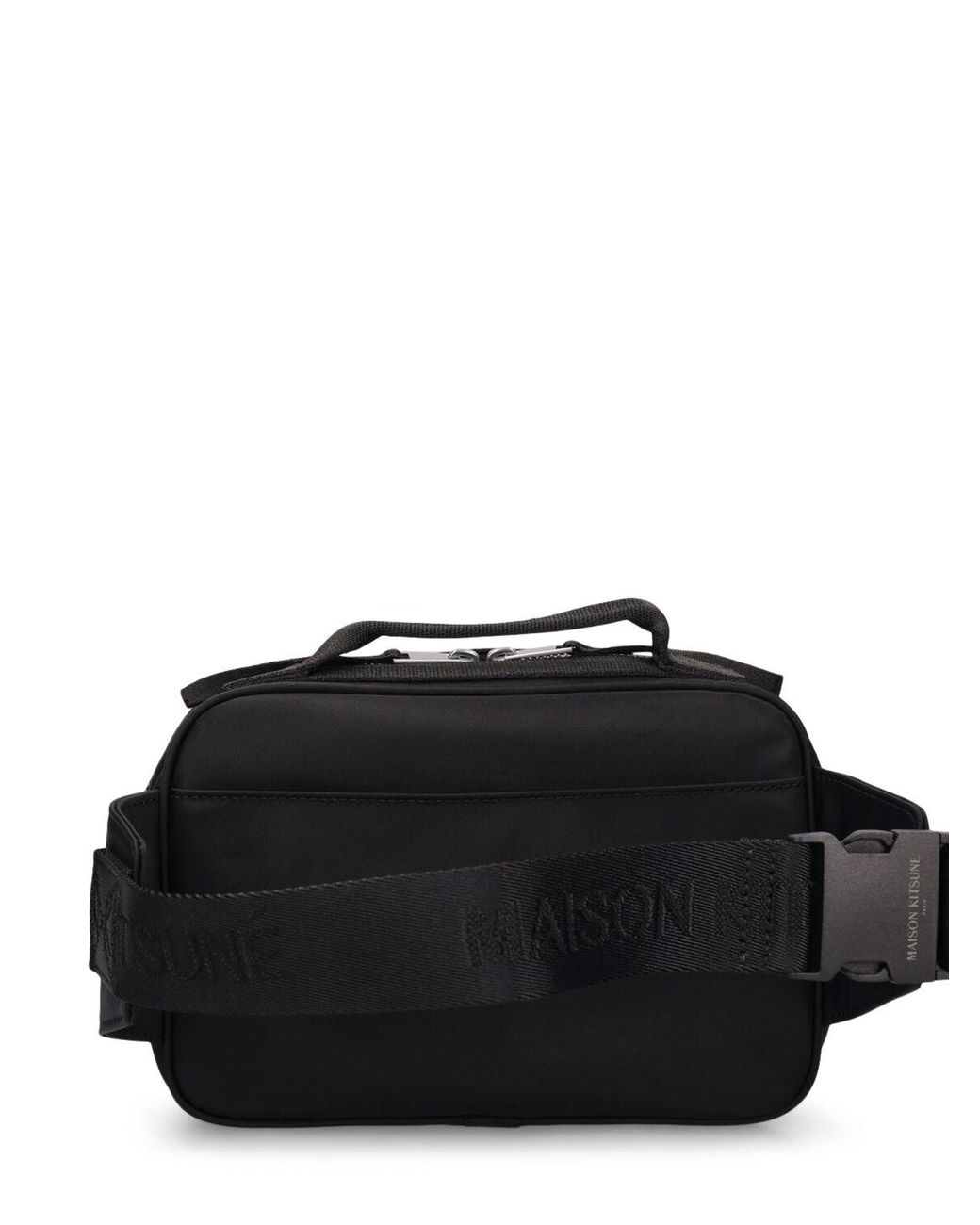 ☆関税込み☆【Maison Kitsune】The Traveller belt bag Maison Kitsuné The Traveller Belt Bag | Black | FARFETCH