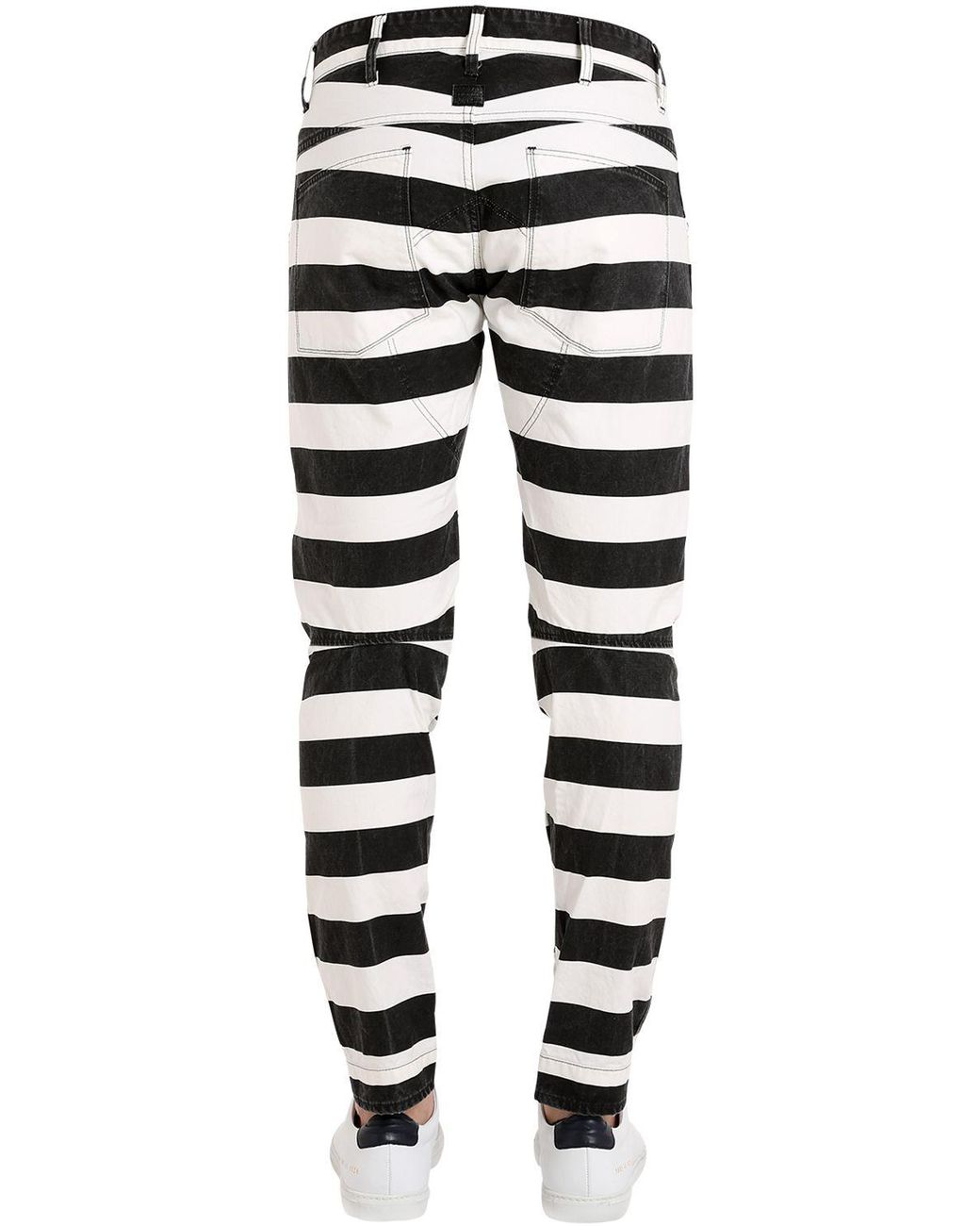 G-Star RAW 5622 Elwood Prison Stripe Jeans in Black for Men | Lyst