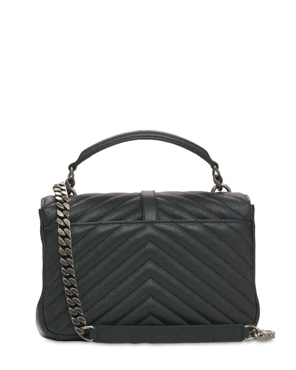 ysl black medium college bolsa