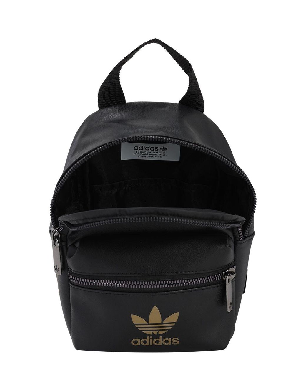 adidas originals mini backpack in white faux leather