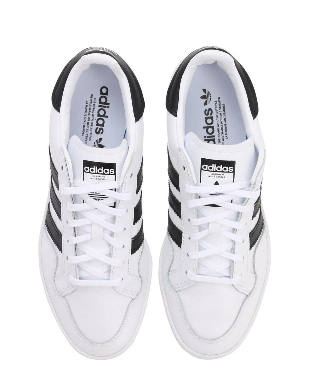 adidas Originals Modern 80 Eur Court Leather Sneakers in White/Black  (White) for Men | Lyst