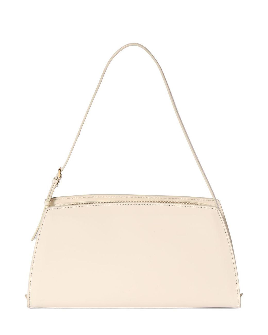 The Row Dalia Leather Shoulder Bag in Natural Lyst