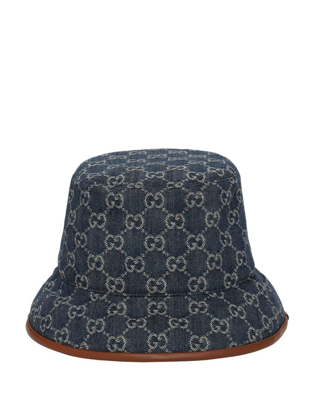 Gucci Gg Jacquard Canvas Bucket Hat in Blue for Men Lyst