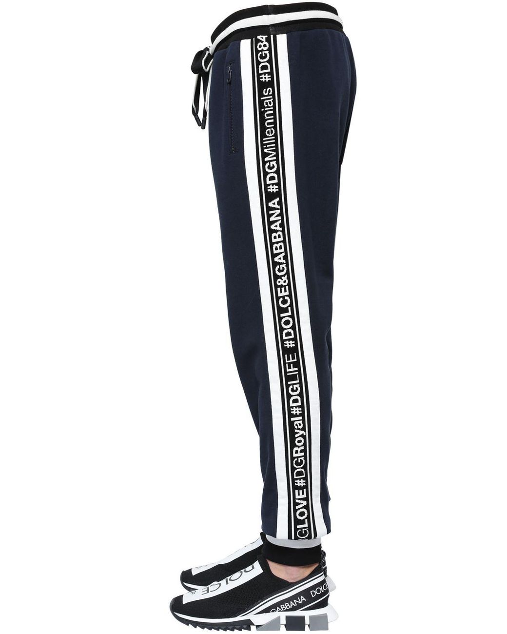 Pantalon de jogging en coton "hashtags" Dolce & Gabbana pour homme en  coloris Bleu | Lyst