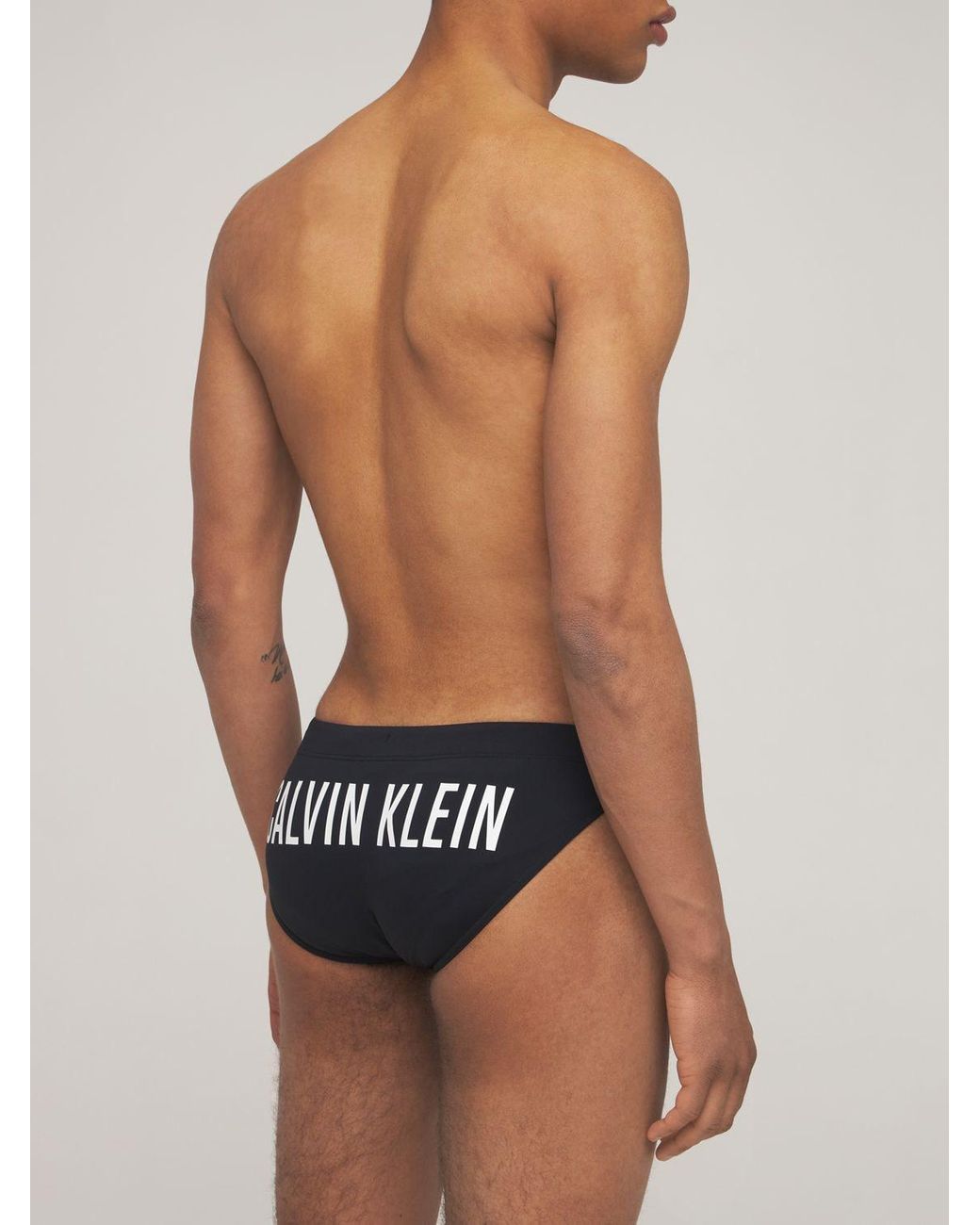 Calvin Klein Intense Power Fashion Swim Briefs in Black for Men | Lyst