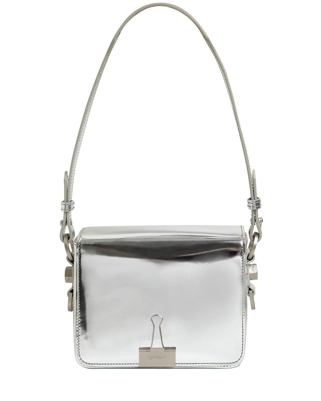 OFF-WHITE Binder Clip leather shoulder bag · VERGLE