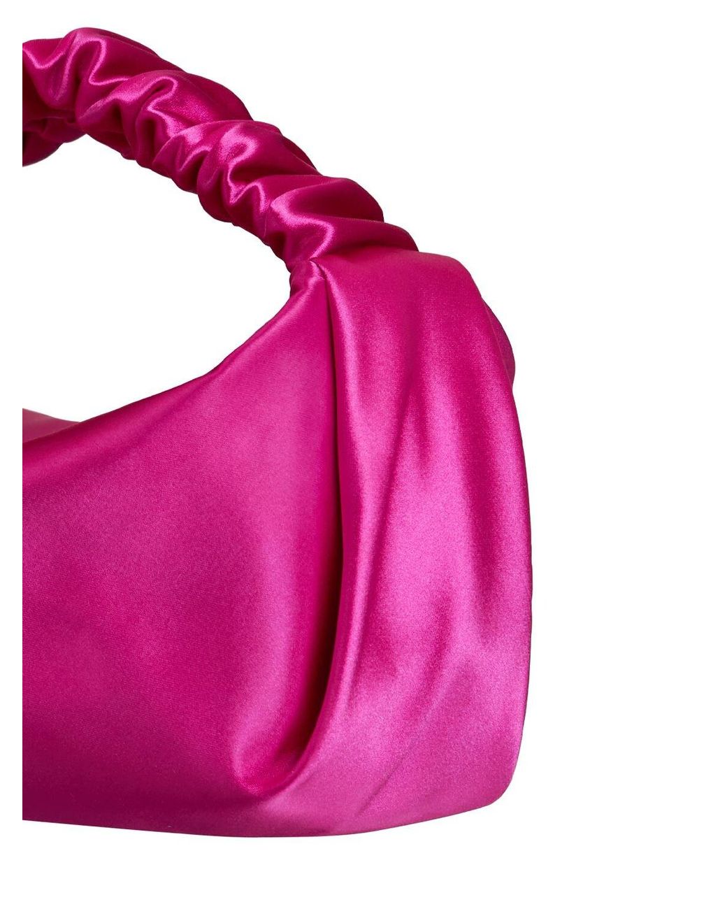 Alexander Wang Mini Scrunchie Satin Bag in Pink | Lyst