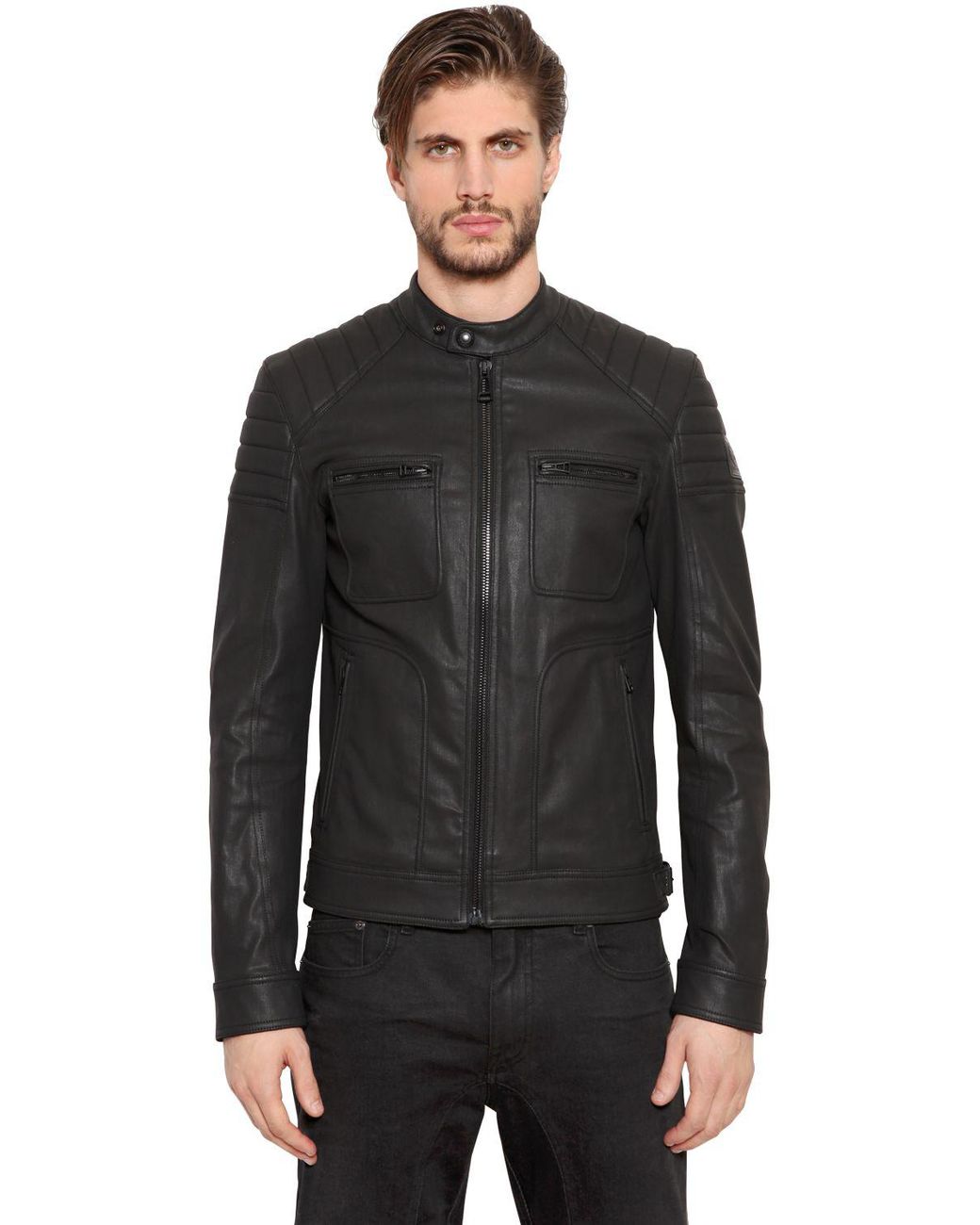 Belstaff Weybridge Waxed Cotton Jacket in Black for Men | Lyst UK