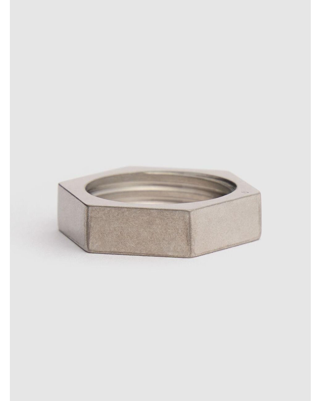【MAISON MARGIELA】BOLT AND NUT RING Maison Margiela Silver Bolt & Nut Ring In 951 Palladio - 73