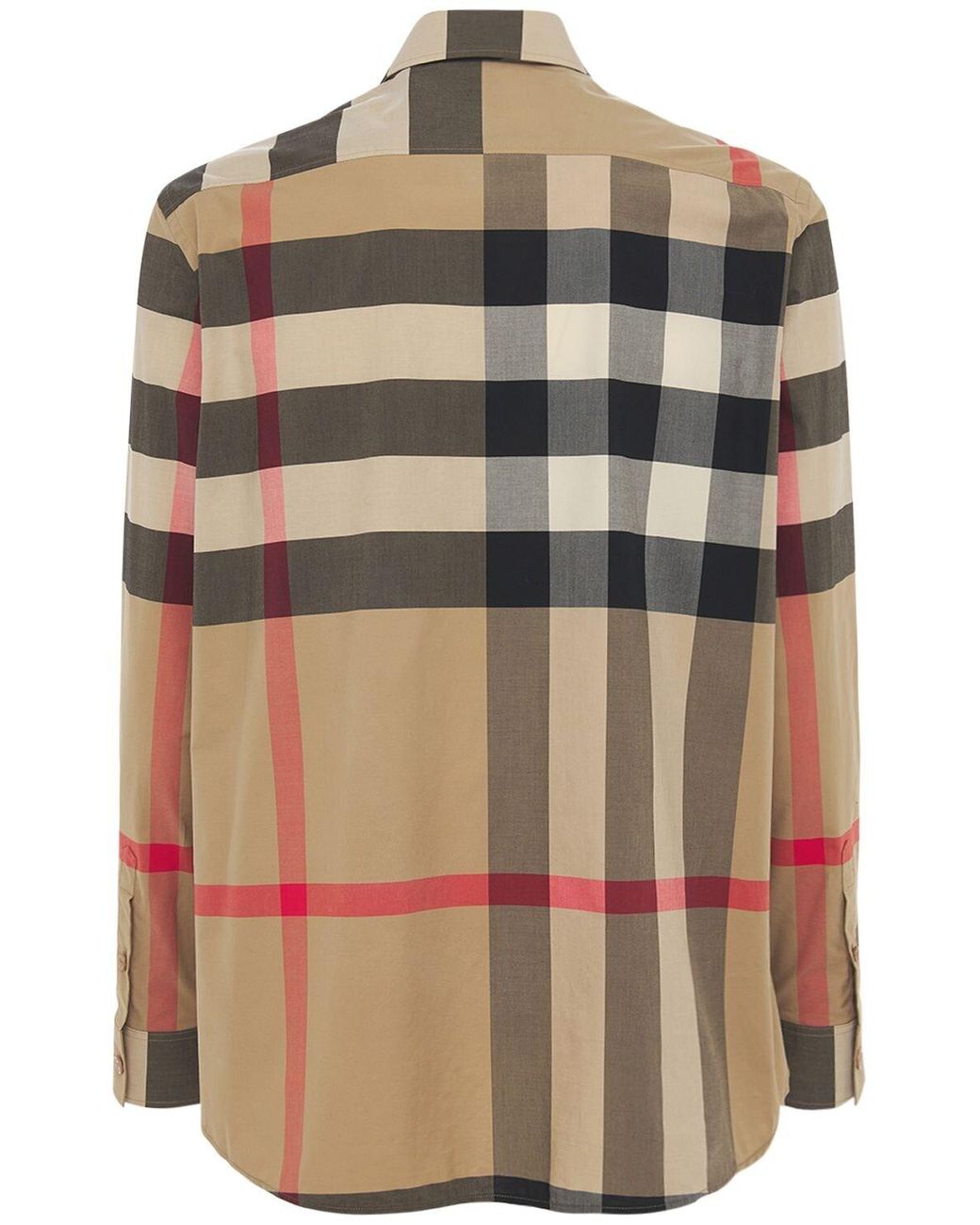 Burberry Love Print Tavistock Cotton Poplin Shirt in Natural