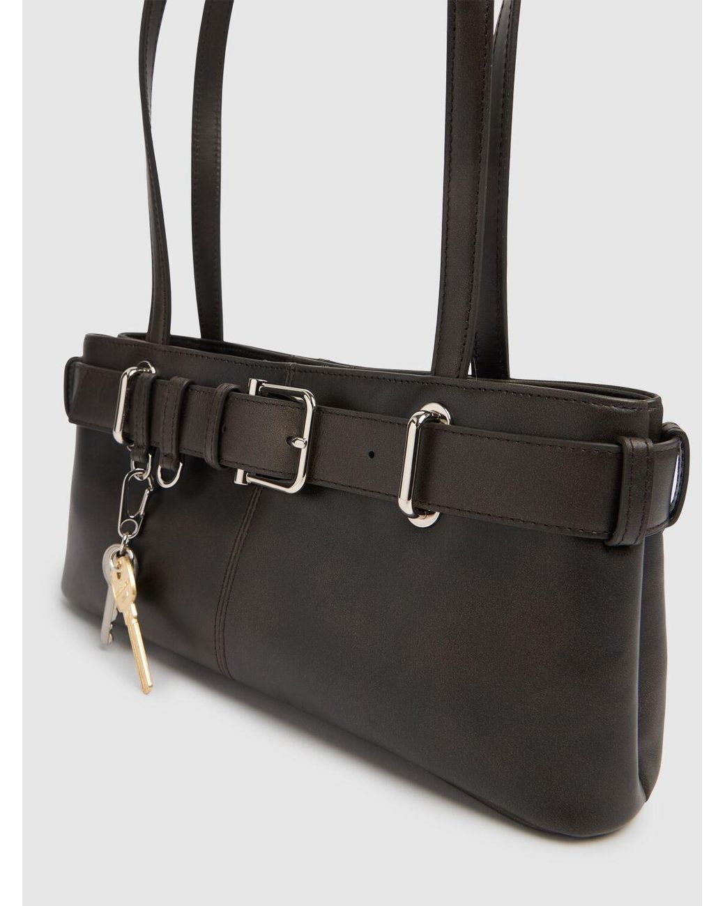 OSOI Mini Brocle Leather Shoulder Bag in Black | Lyst