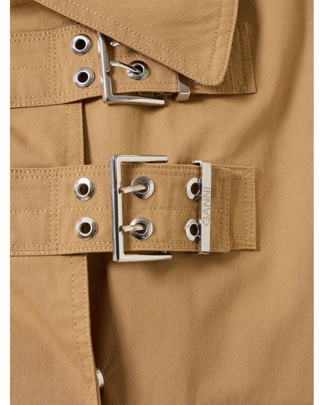 Ganni double cotton jacket sale