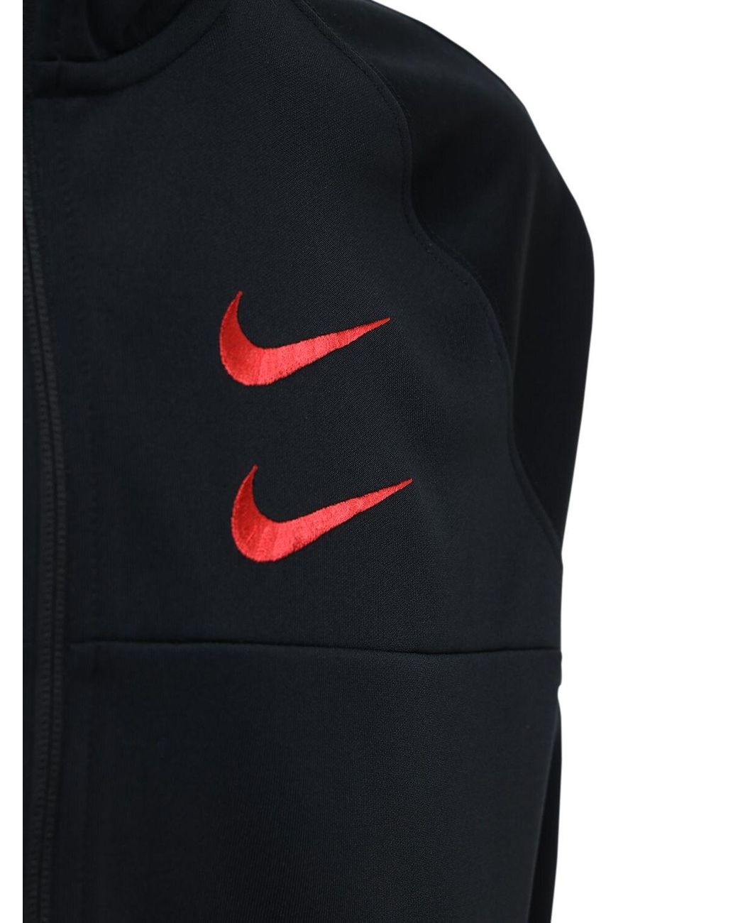 Nike Double Swoosh Track Jacket in Black for Men | Lyst UK