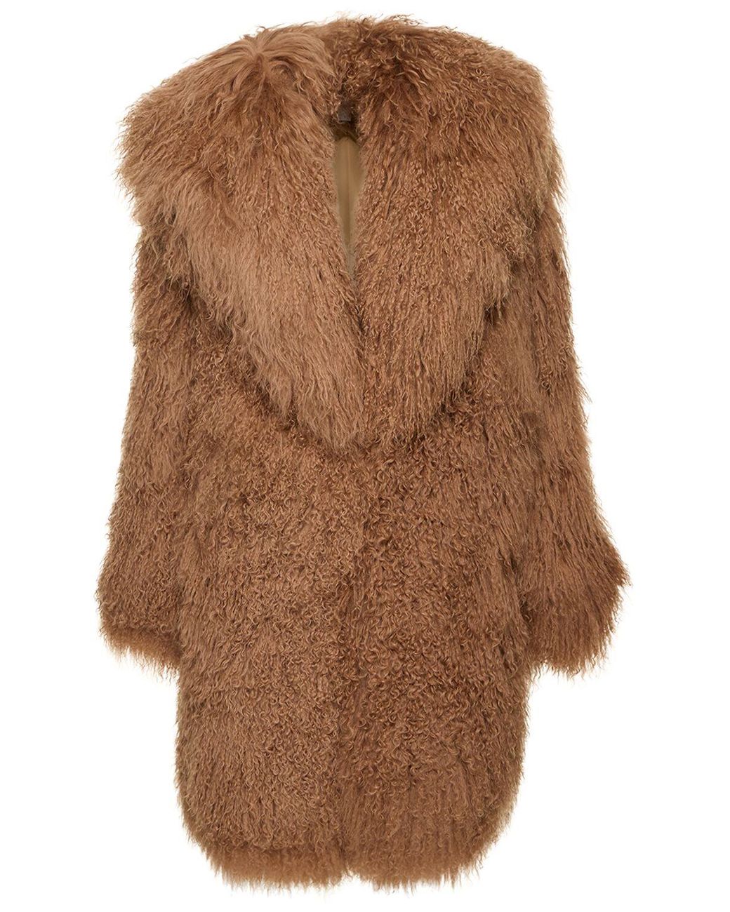 Michael kors mongolian fur coat discount