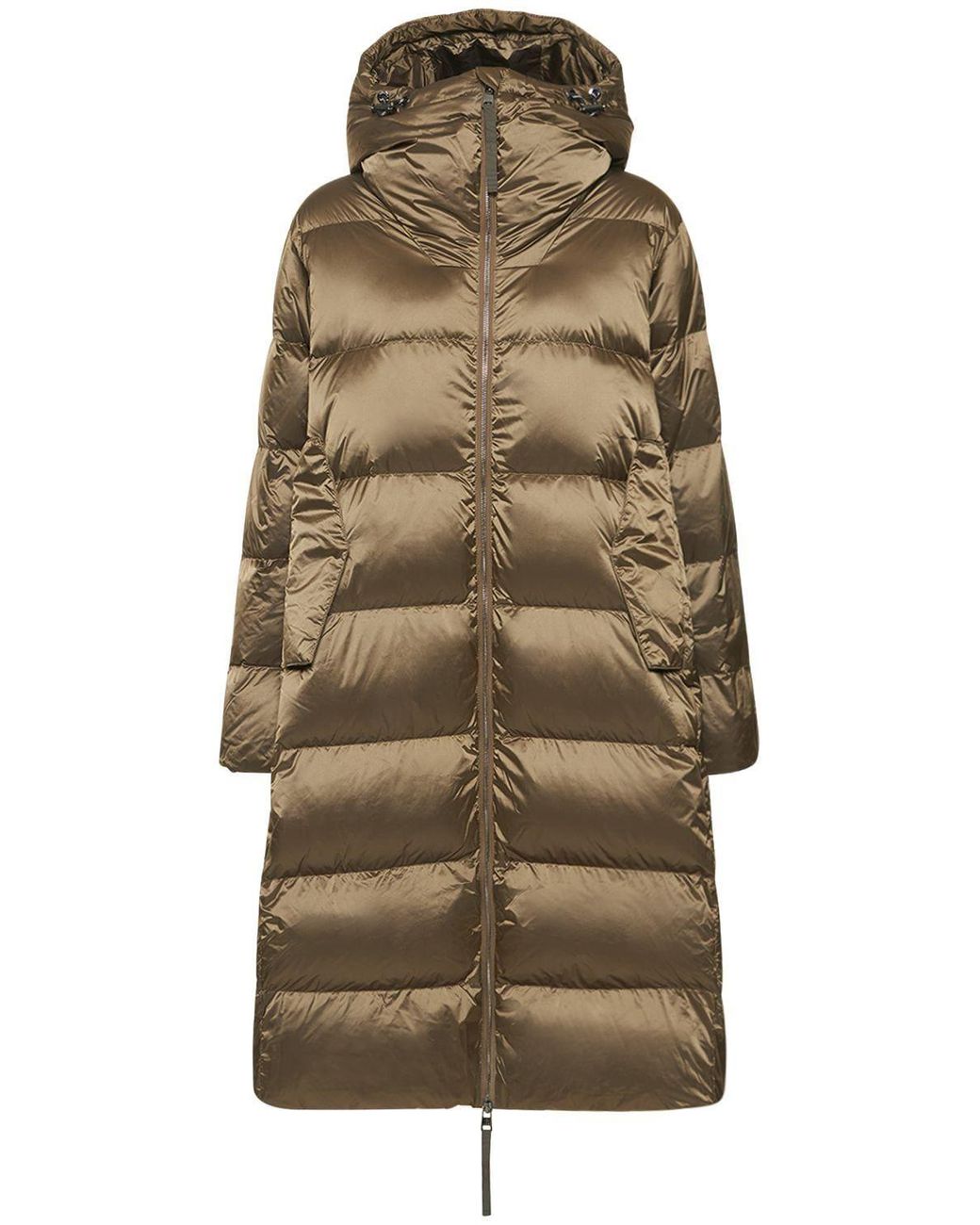 Varley Payton Quilted Nylon Down Coat in Natural | Lyst