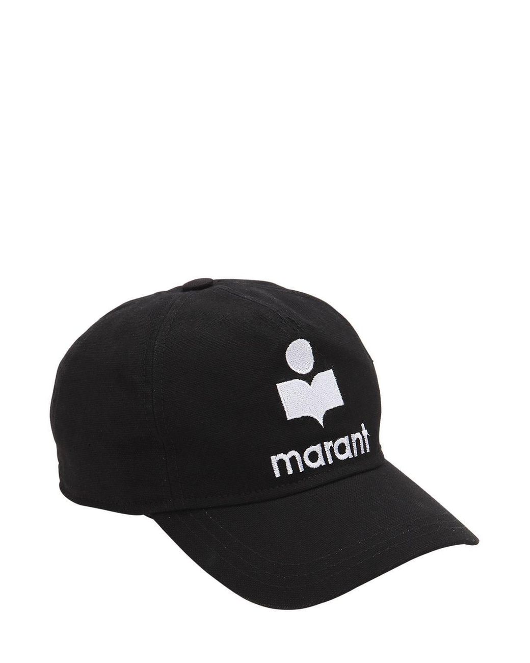 Casquette Brodée "tyron" Coton Isabel Marant en coloris Noir Lyst