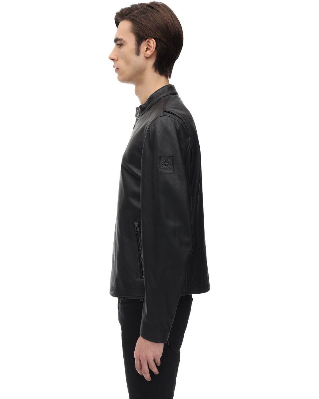 Belstaff Reeve Leather Jacket in Black for Men | Lyst UK