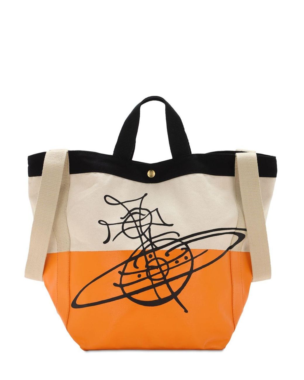 Vivienne Westwood Worker Runner Cotton Tote Bag in Orange | Lyst Australia