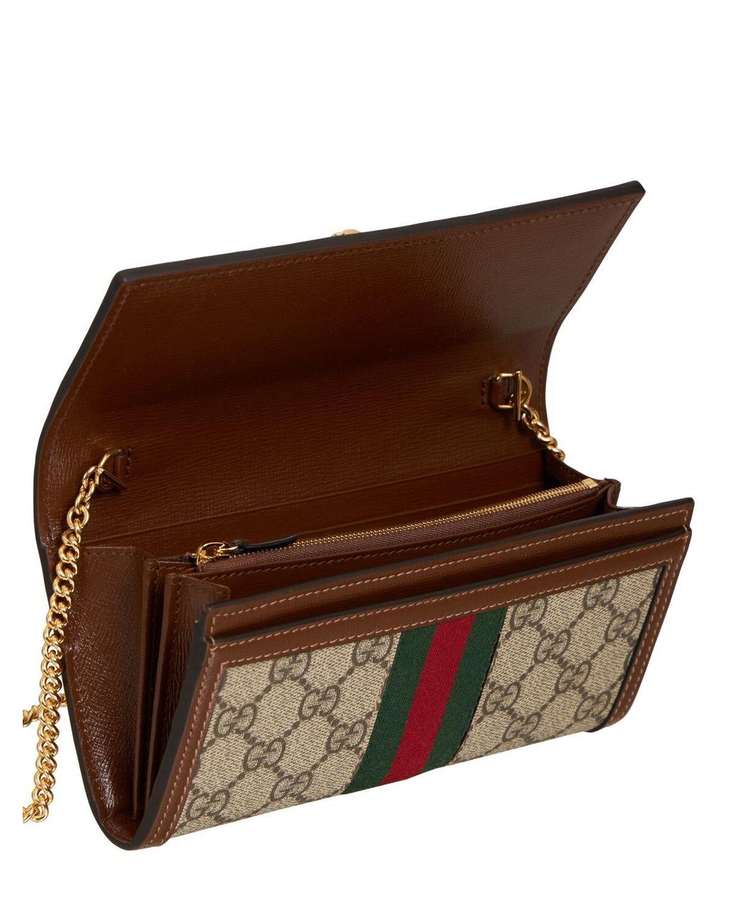 Gucci Jackie 1961 Gg Supreme Chain Wallet Lyst