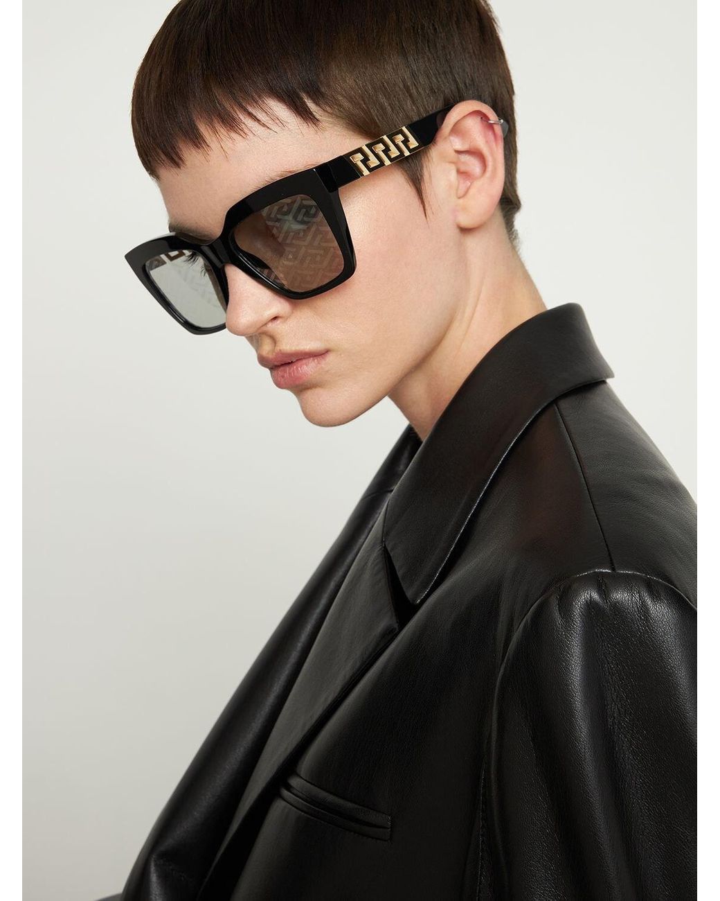 Versace hot sale monogram sunglasses