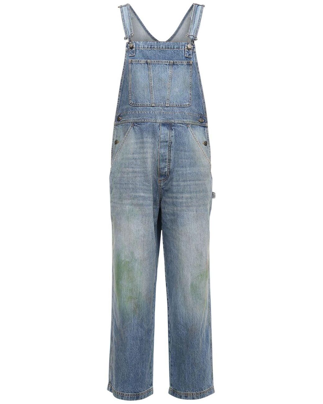 Gucci Washed Cotton Denim Overalls in Blue for Men Lyst