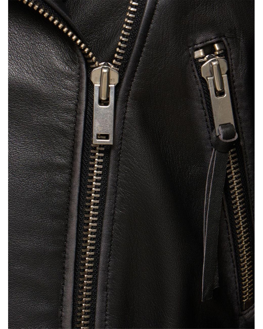 Weekend by Maxmara Saletta Belted Leather Biker Jacket in