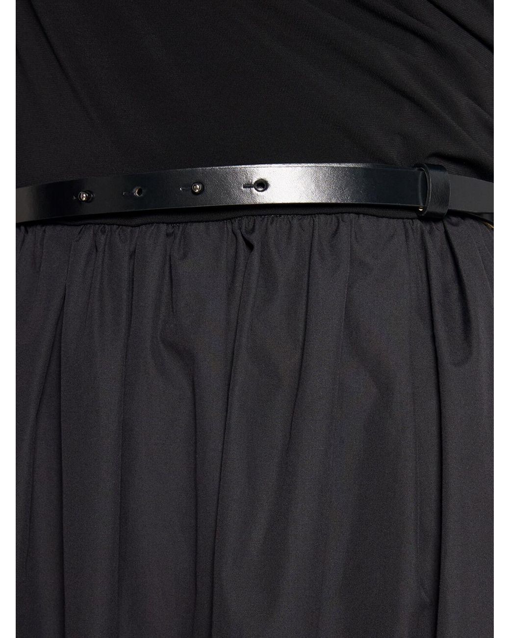 Max Mara Kaiser Stretch Jersey Long Dress in Black | Lyst