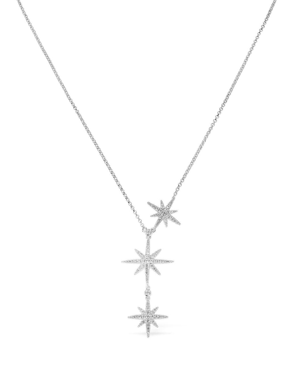 Apm Monaco Triple Meteorites Necklace in Metallic Lyst