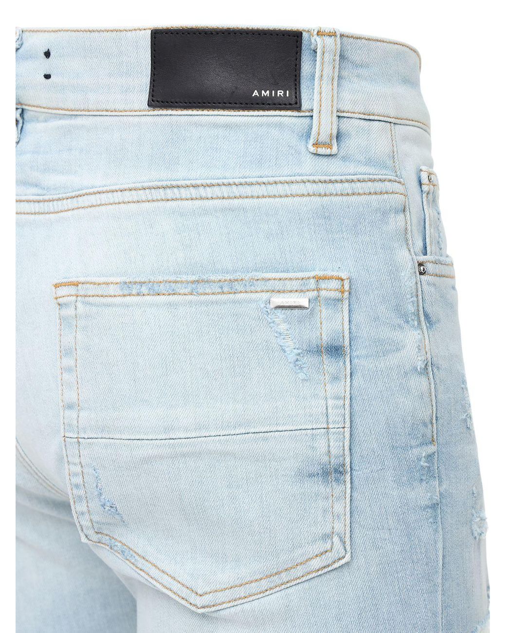 Amiri Watercolor Patch Cotton Denim 