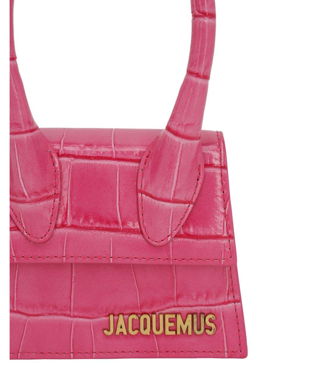 Jacquemus, Bags, Jacquemus Le Chiquito Mini Pink Croc Bag