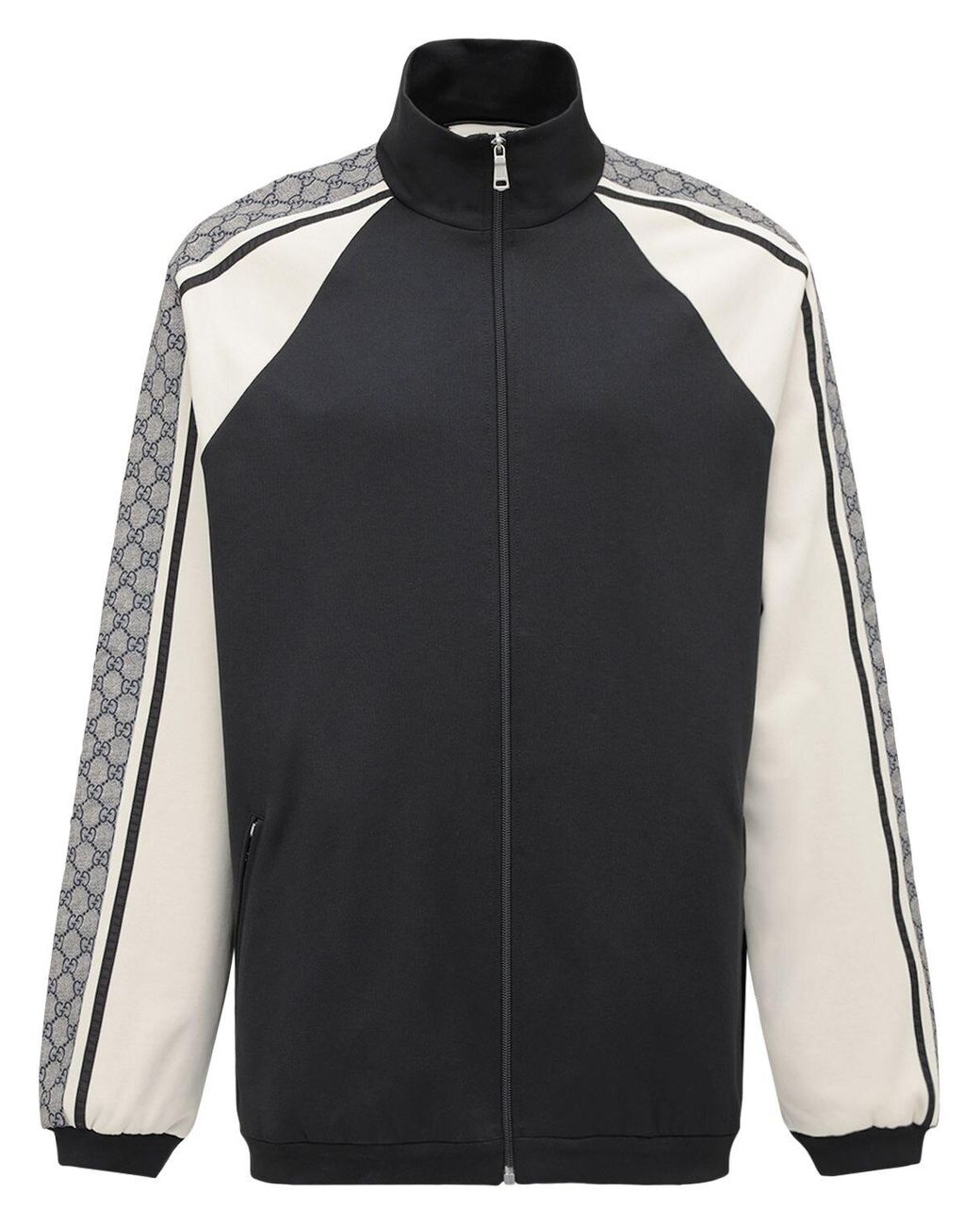 Gucci Zip-up Cotton Blend Jersey Jacket 