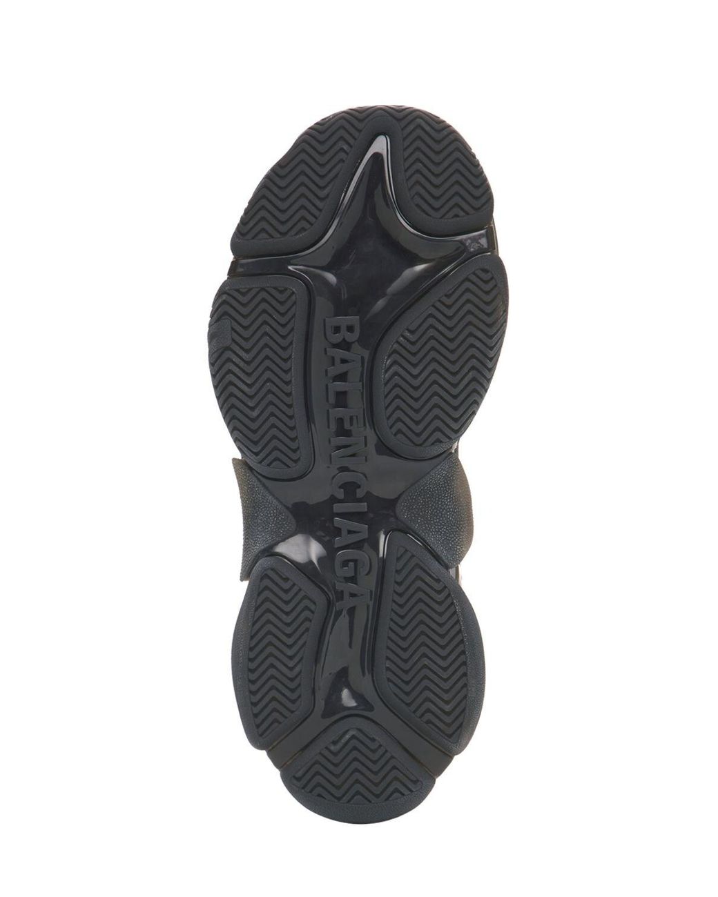 Balenciaga 60mm Triple S Clear Sole Sneakers in Black | Lyst