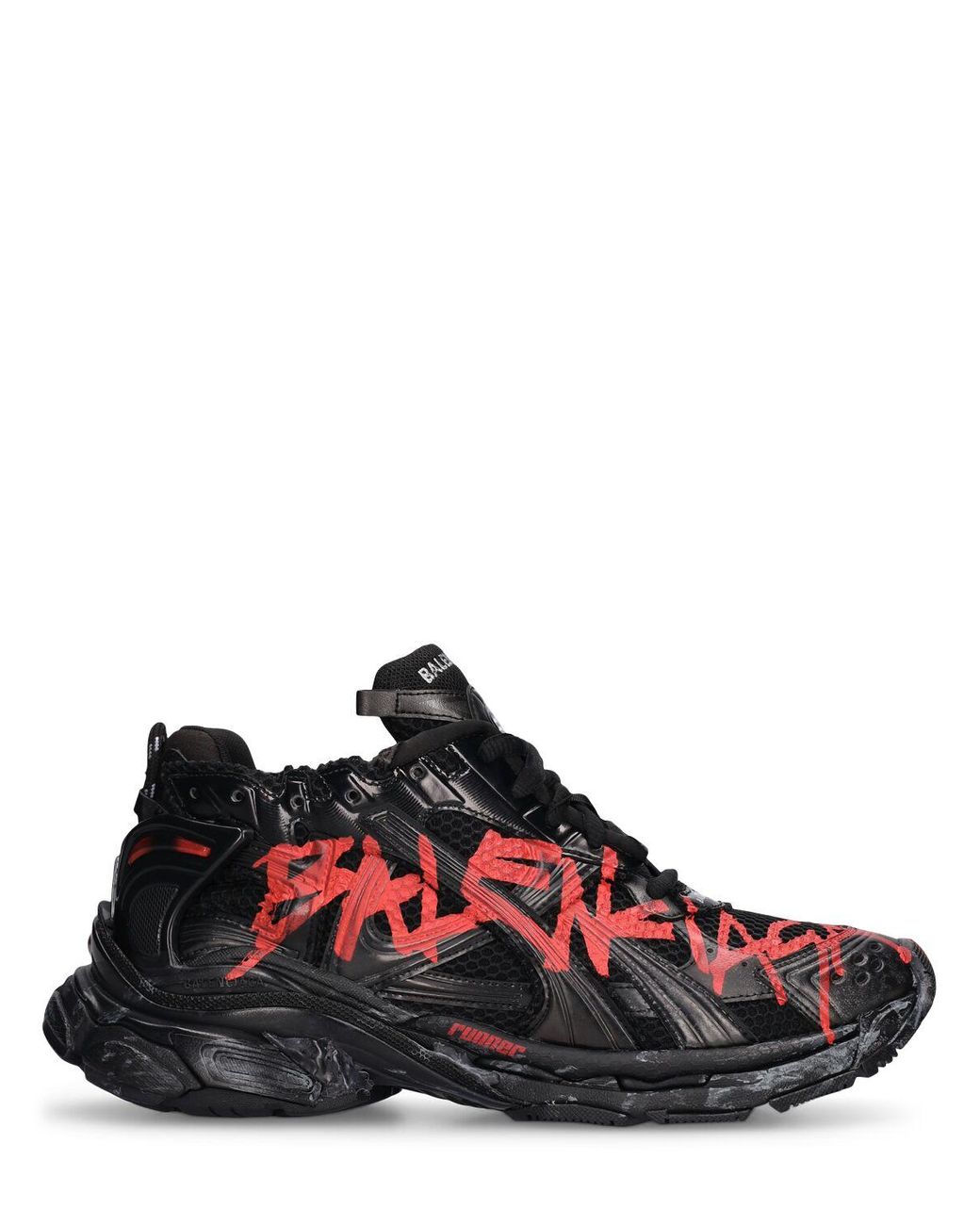 Balenciaga Runner Mesh And Nylon Graffiti Sneakers for Men Lyst