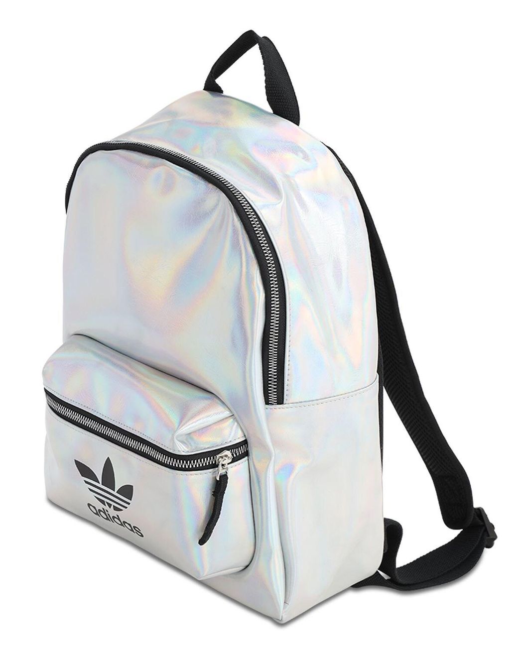 adidas Originals Mini Holographic Backpack in Metallic Lyst