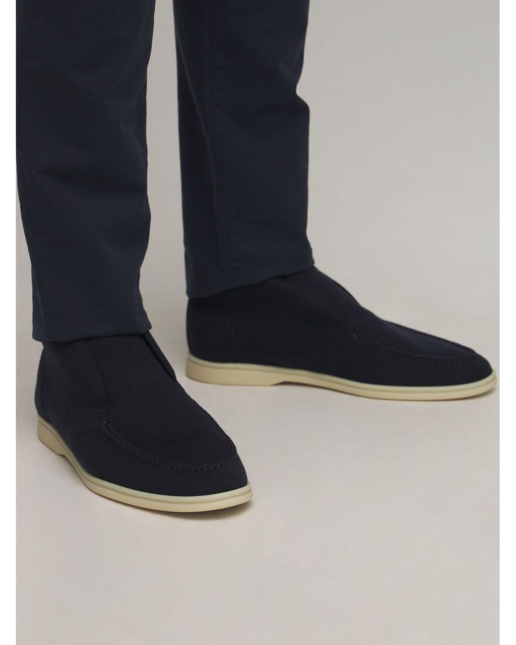 Loro Piana Open Walk Knit Slip-on Desert Shoes in Blue for Men 