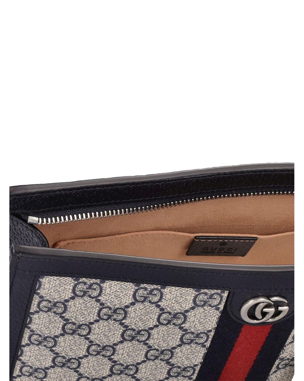 Ophidia gg supreme canvas zip pouch sale