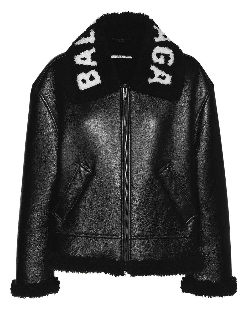 balenciaga shearling jacket