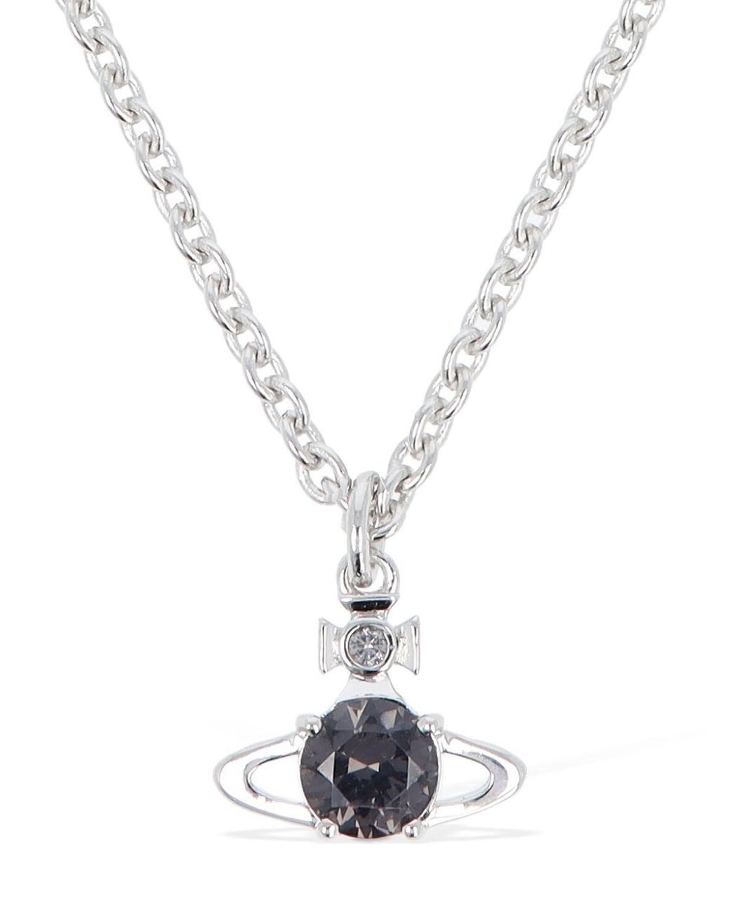 Vivienne Westwood Man Reina Crystal Pendant Necklace in White for Men ...